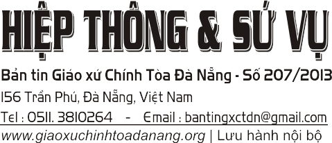 Bản Tin 207 – Chúa Nhật CHÚA GIÊ-SU CHỊU PHÉP RỬA