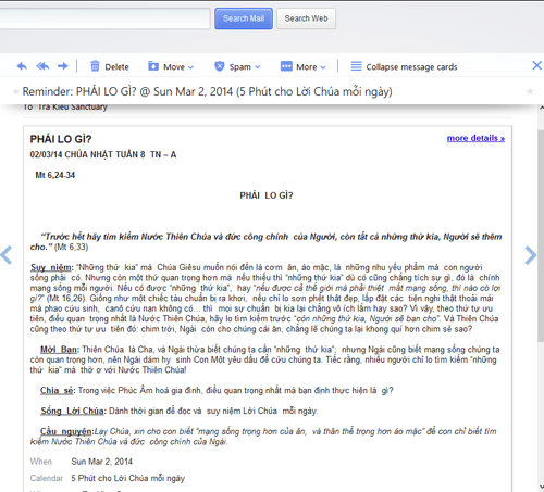 Cách đăng ký nhận 5 Phút cho Lời Chúa mỗi ngày và nhúng Lịch vào website