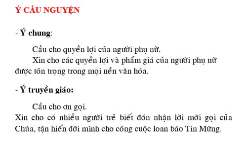 Phân Công Phụng Vụ tháng 3/2014