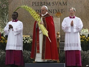 Đức Thánh Cha cử hành thánh lễ Lá tại Quảng Trường Thánh Phêrô