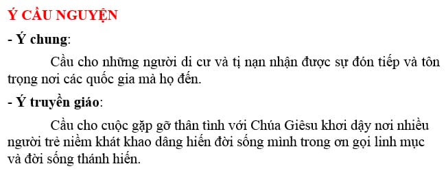 Phân Công Phụng Vụ tháng 6/2015