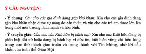 Phân Công Phụng Vụ tháng 3/2016