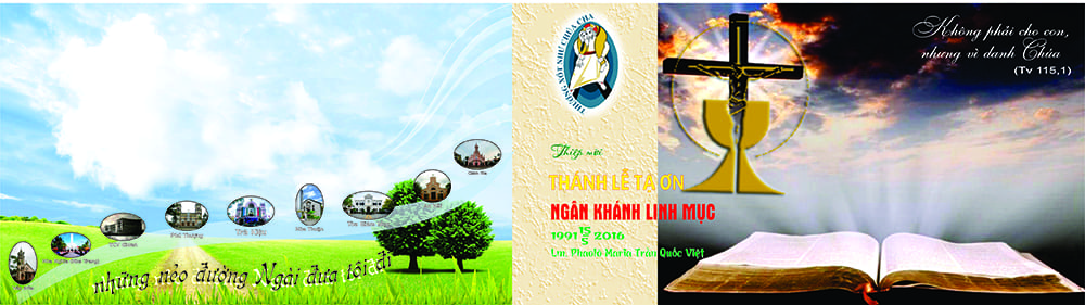 Thông Báo: Tổ chức Lễ Ngân Khánh Linh mục  Cha Tổng Đại Diện kiêm Quản xứ Chính Tòa Phaolô Maria Trần Quốc Việt 16/5/2016