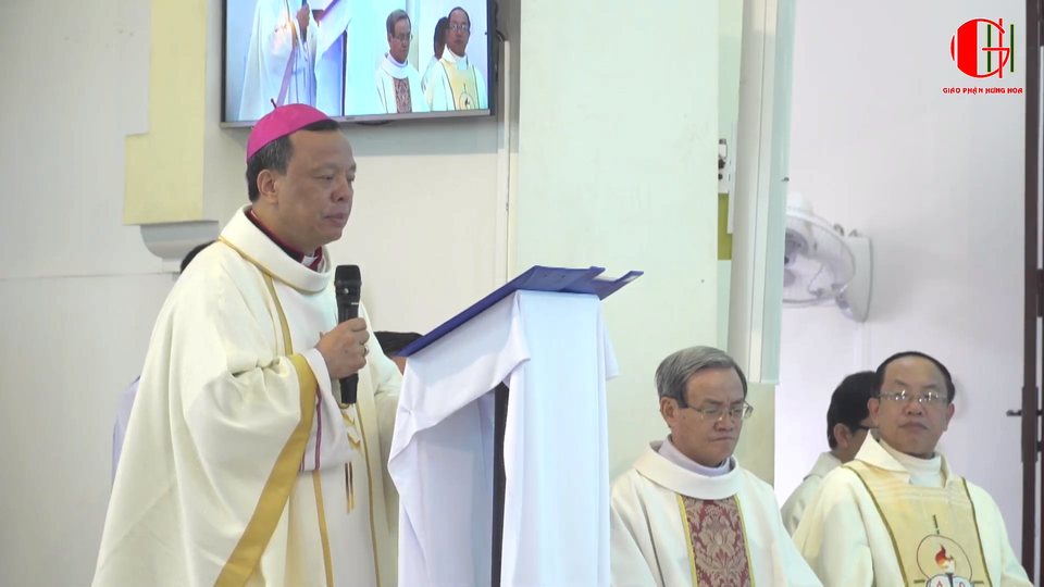 Lời ngỏ của Đức cha Phêrô Nguyễn Văn Viên trong Thánh lễ khởi đầu sứ vụ Giám quản Tông tòa giáo phận Hưng Hóa