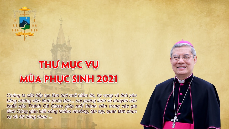 Thư mục vụ mùa Phục Sinh 2021 của Đức Giám mục Giáo phận Đà Nẵng