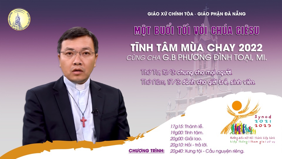 Tĩnh tâm mùa chay 2022: Một buổi tối với Chúa Giêsu